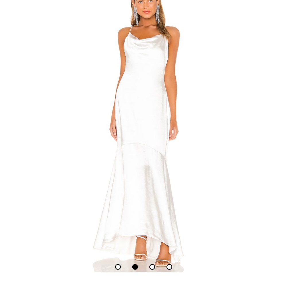 Elliatt Elegant White Halter Dress